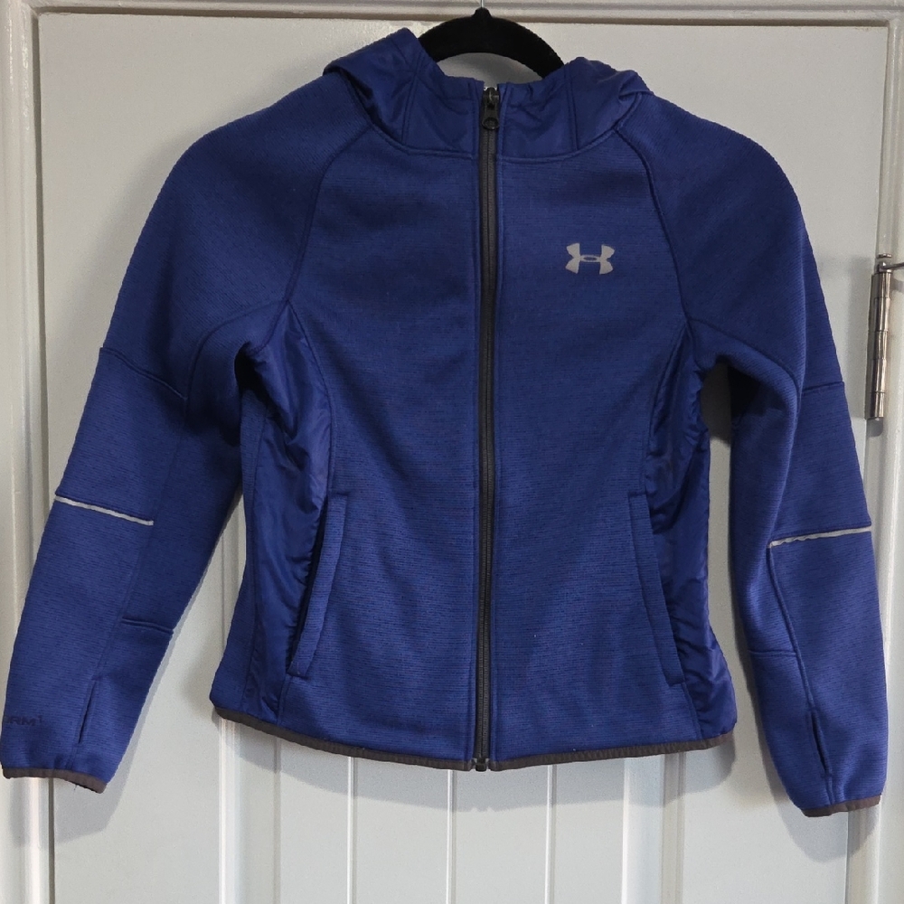 Under Armour Kids Royal Blue Zip-Up Hoodie